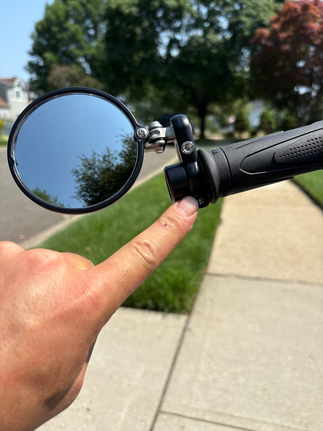 Customer photo review of Triumph Bar End Finishers & Mirror Kits - 7/8” Handlebar Triumph Models
