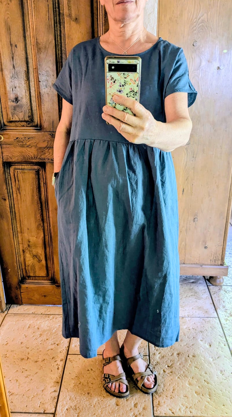Customer photo review of Robe Elsie - Lin bleu navy