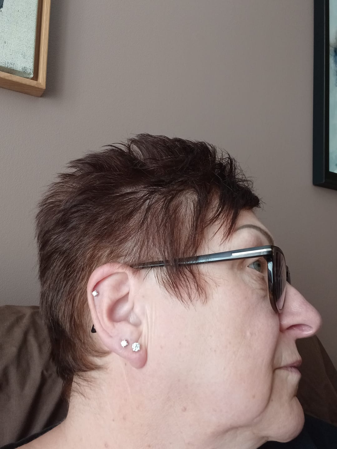 Customer photo review of World's First Lab Grown Diamond Sleep Stud Earrings
