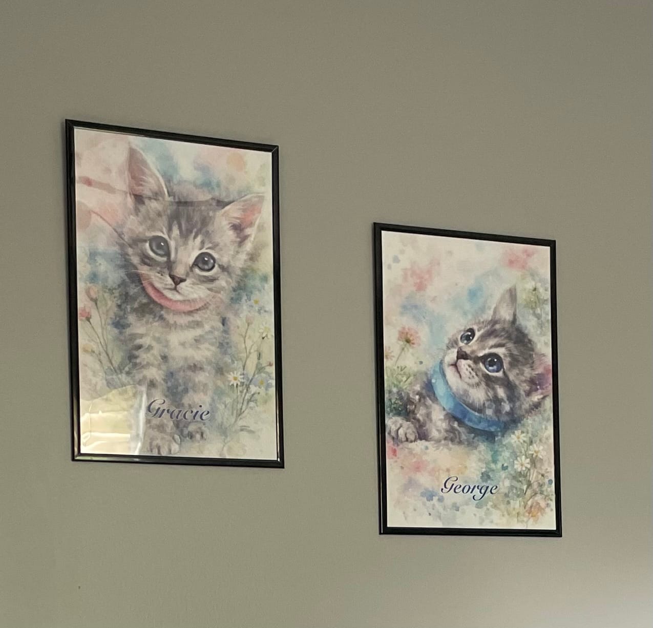 Customer photo review of Watercolor - Personalized Poster