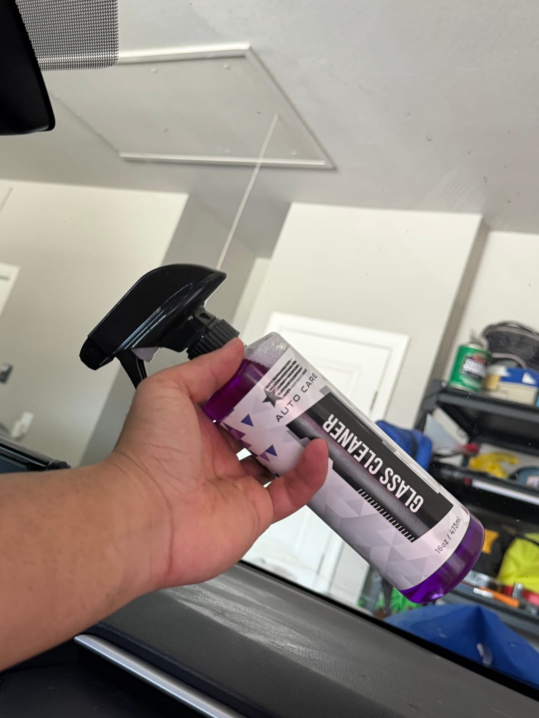 Customer photo review of Glass Cleaner - Auto