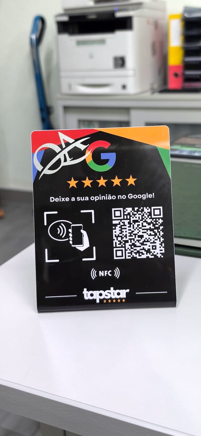 Customer photo review of Expositor de Avaliações Google