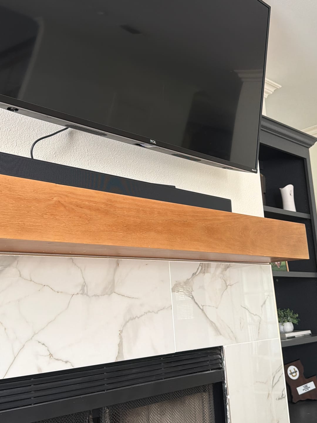Customer photo review of Rustic Pine Mantels