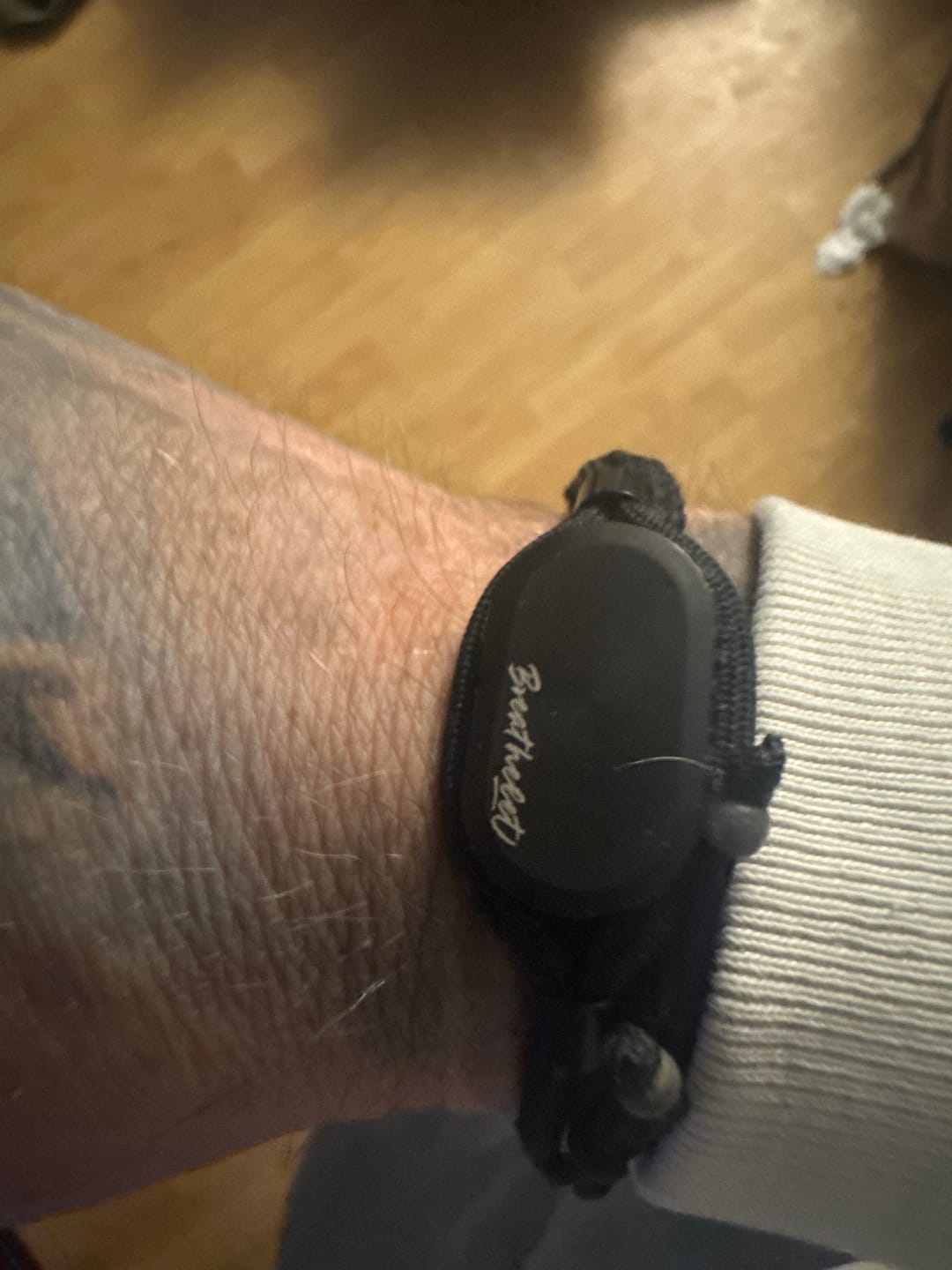 Customer photo review of BREATHELET | Wearable Focus Bracelet – Adjustable Fit – Gentle Vibration Alerts for Calm & Refocus