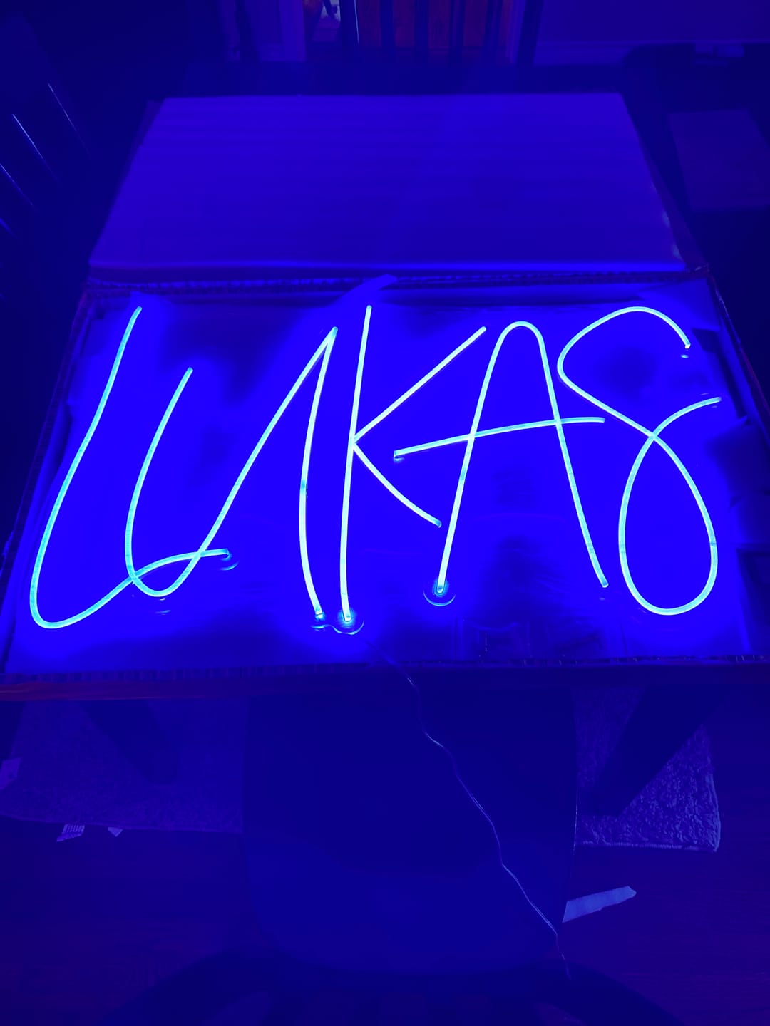 Customer photo review of Custom Neon: LUKAS