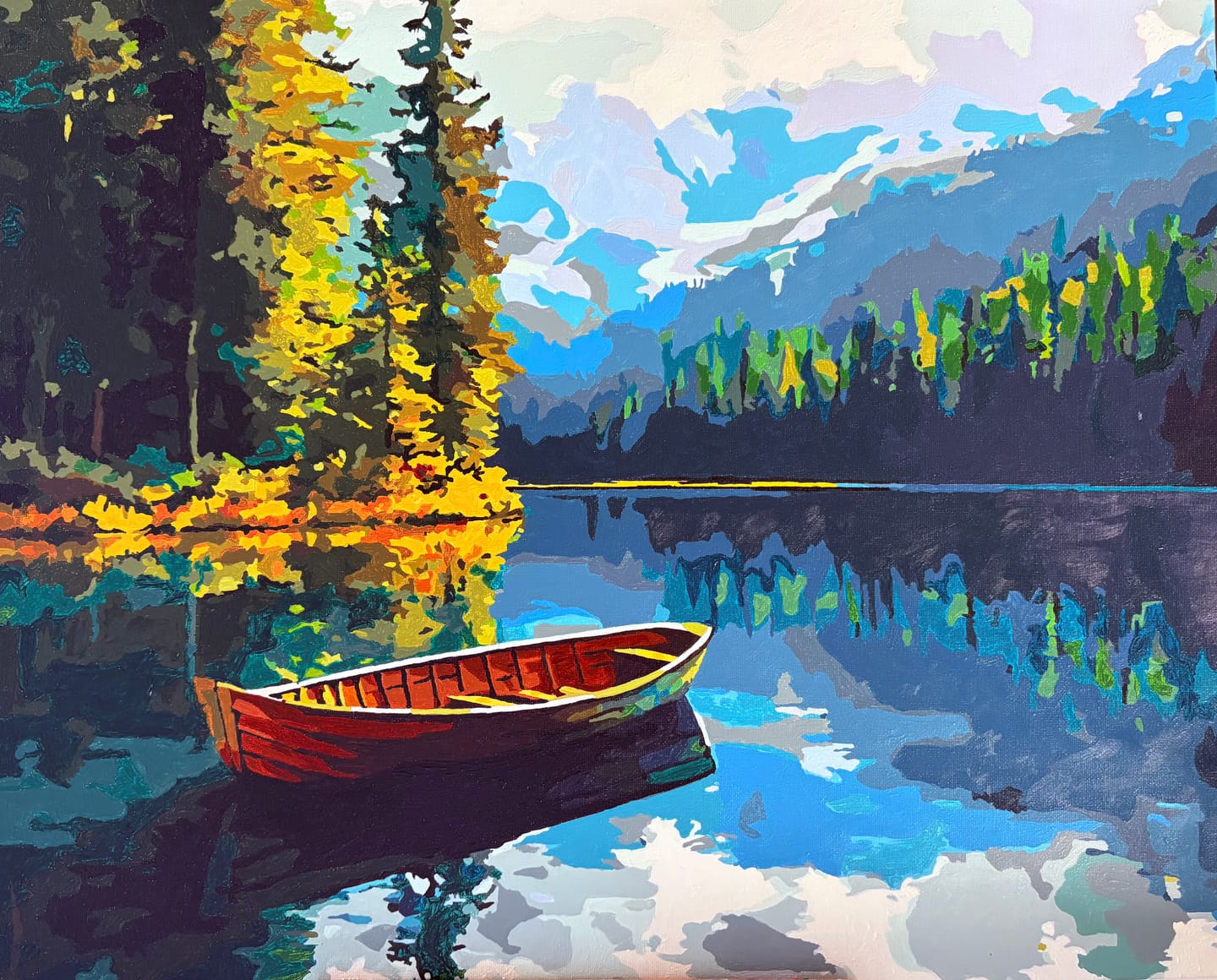 Customer photo review of Custom Paint By Numbers Kit