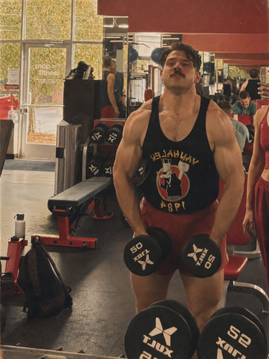 Customer photo review of Vintage Cotton Shorts - Red