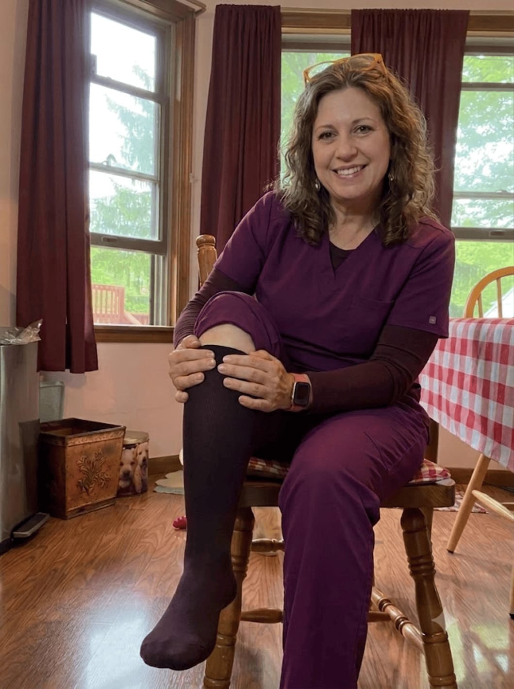 Customer photo review of Bamboo Compression Socks