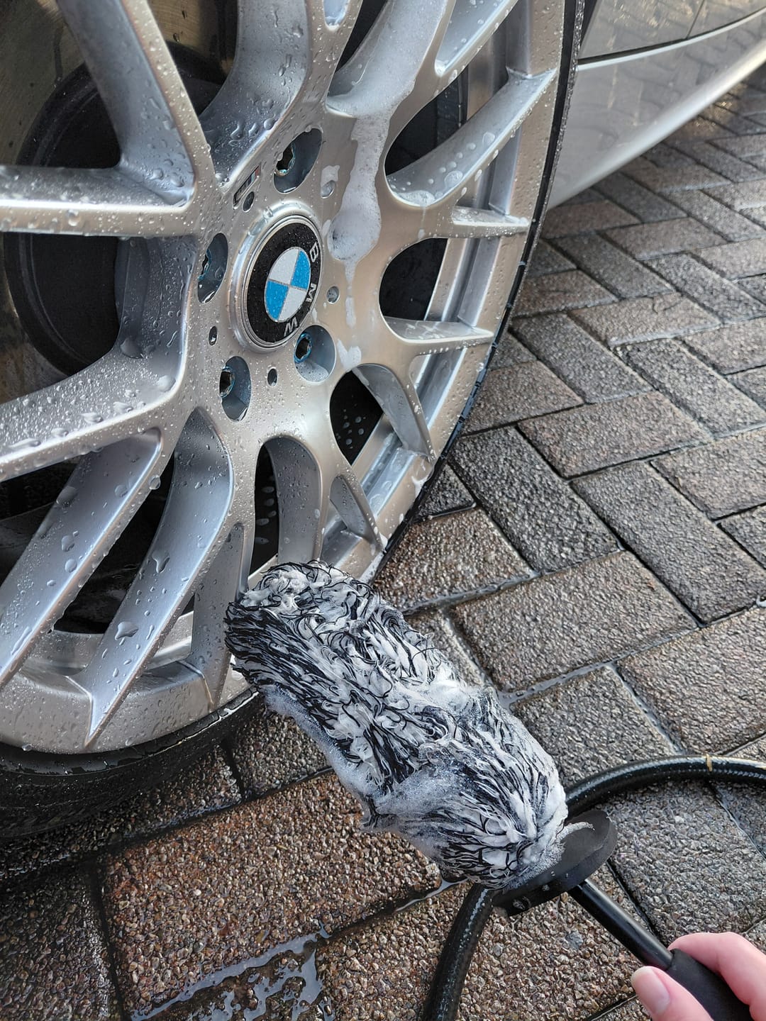 Customer photo review of Microfiber Wheel Spoke Brush