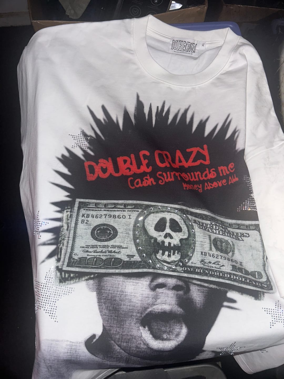 Customer photo review of Bling Cash Afro Kid Boxy Tee-573
