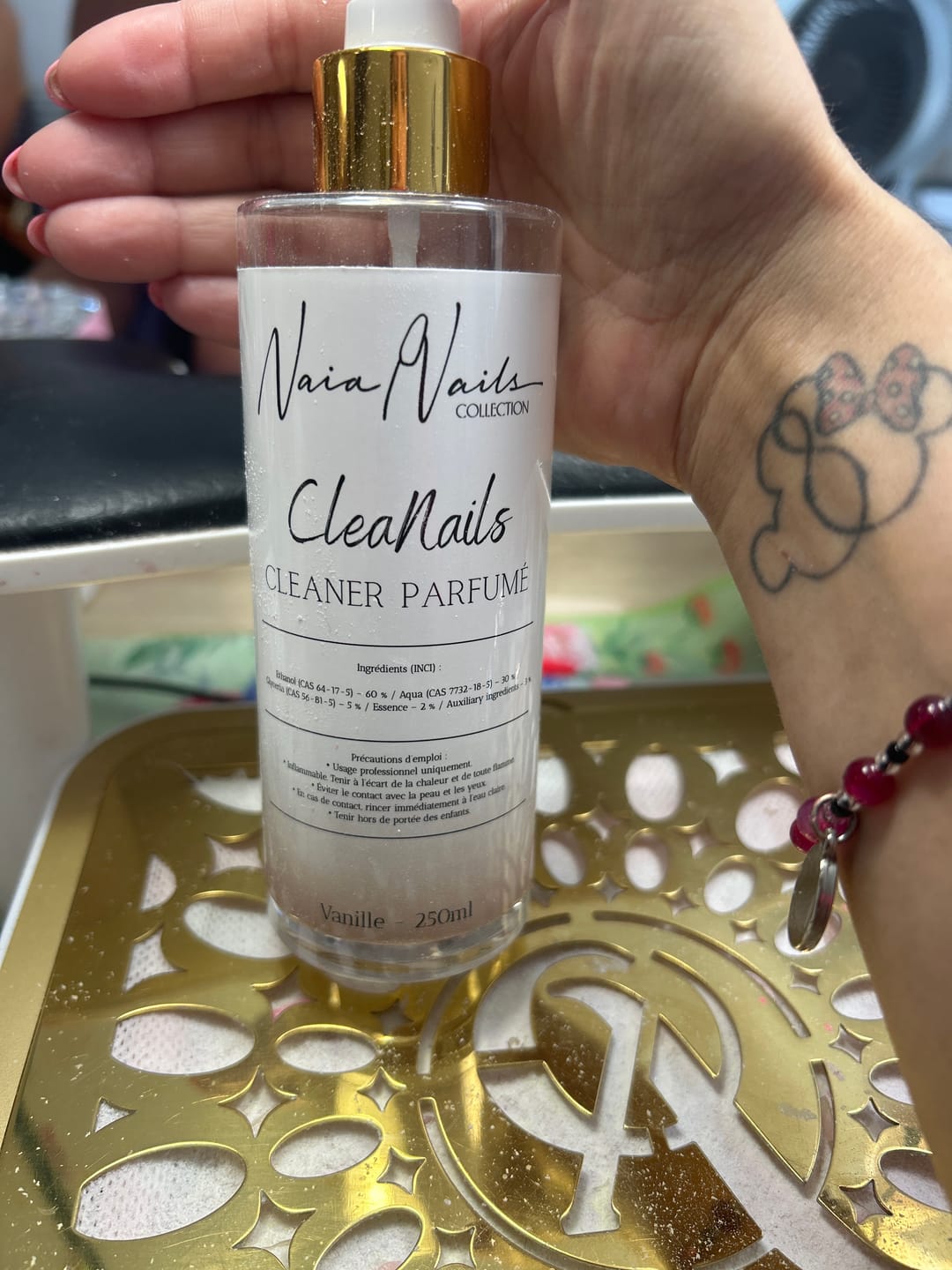 Customer photo review of Cleaner Parfumé – Clea’Nails (250ml)