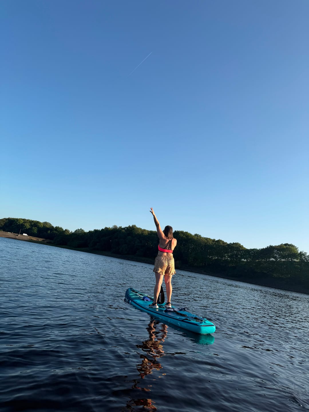 Customer photo review of Aquaplanet PACE 10'6 Inflatable Paddle Board Package - Lagoon