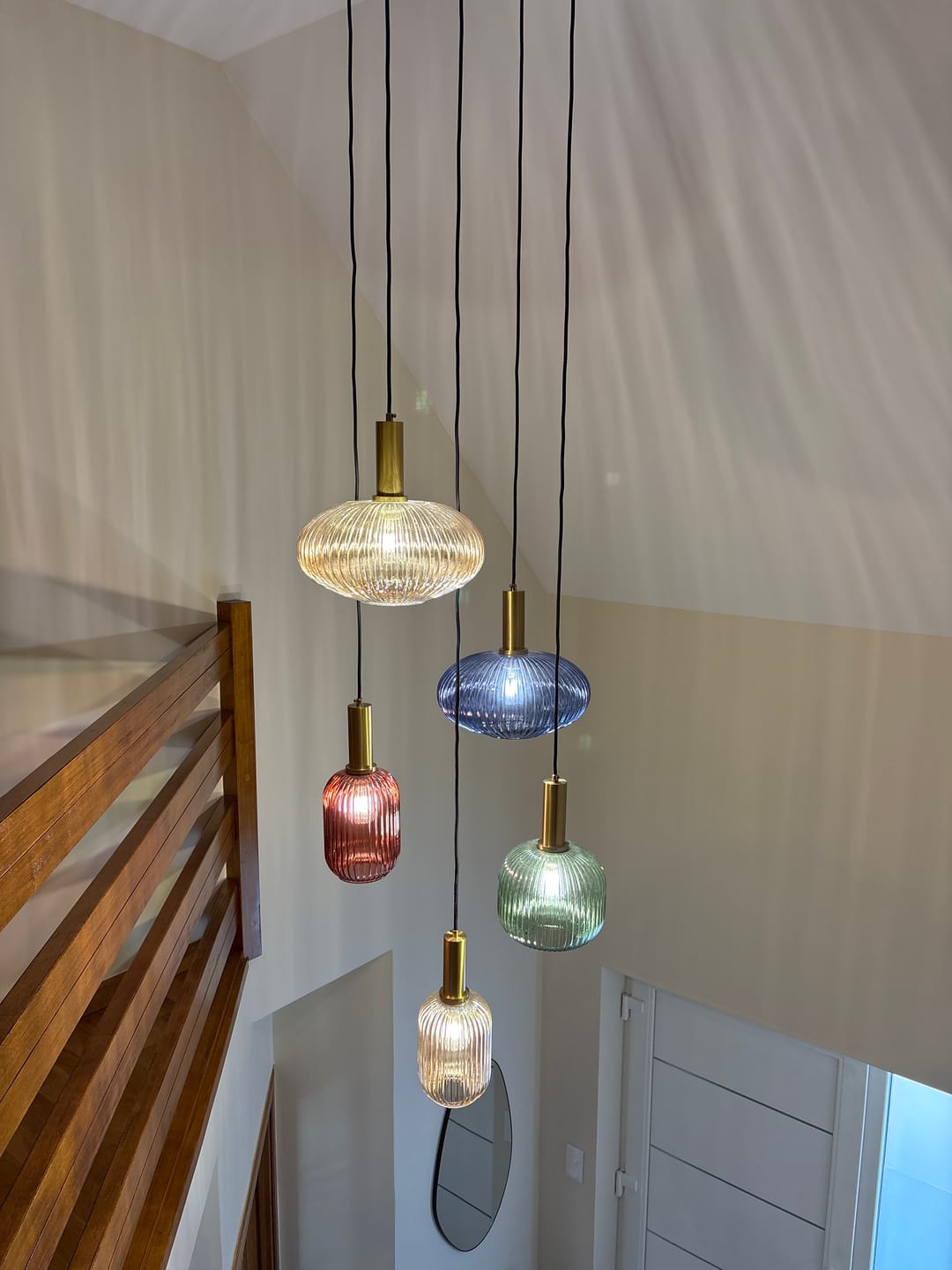 Customer photo review of Suspension chic en verre vintage CRISTALI | 100% Personnalisable