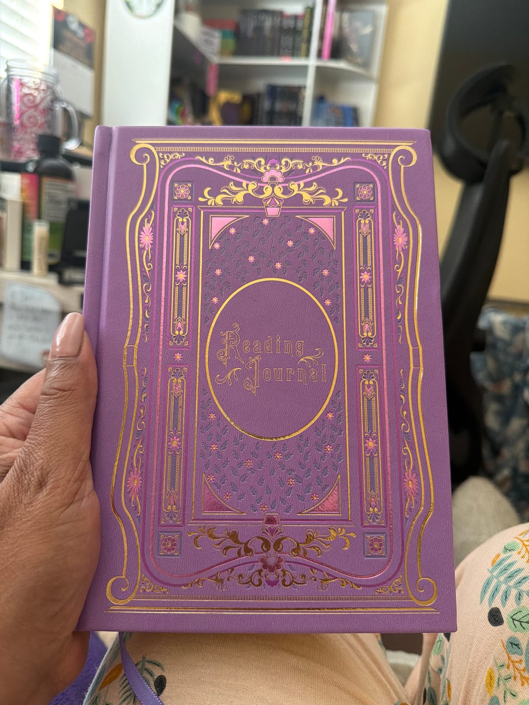 Customer photo review of Reading Journal - Wisteria