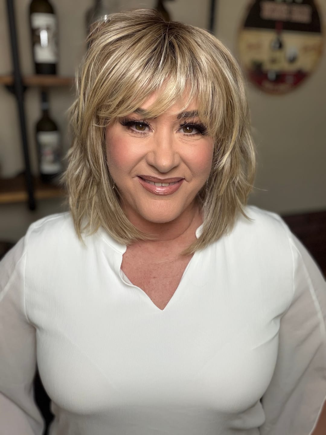 Customer photo review of DOUBLE DARE - Sunlit Beige Blonde