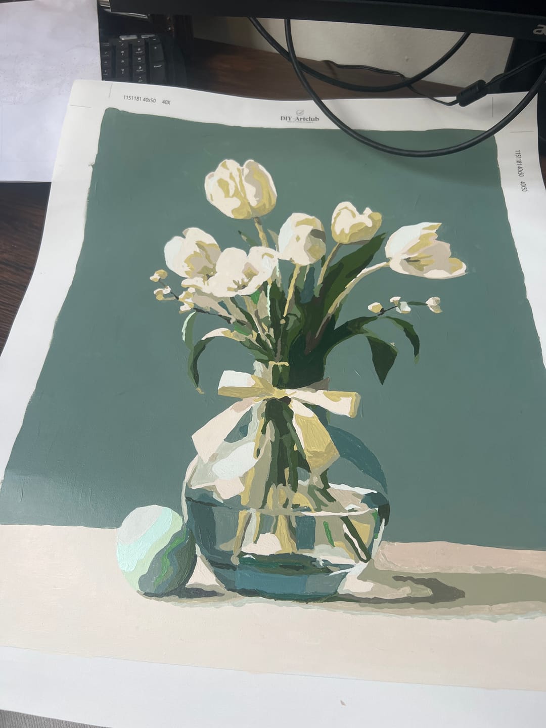 Customer photo review of Whispers of Spring | Paint by Number