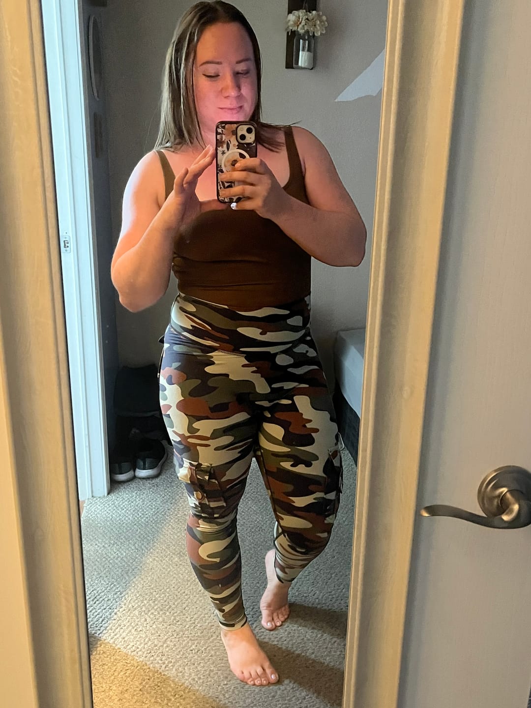 Customer photo review of Curve Cargo EVO Leggings Pattern