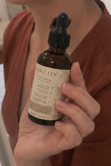 Customer photo review of Aceite Reductor de Vello Facial — Fórmula 100% Natural