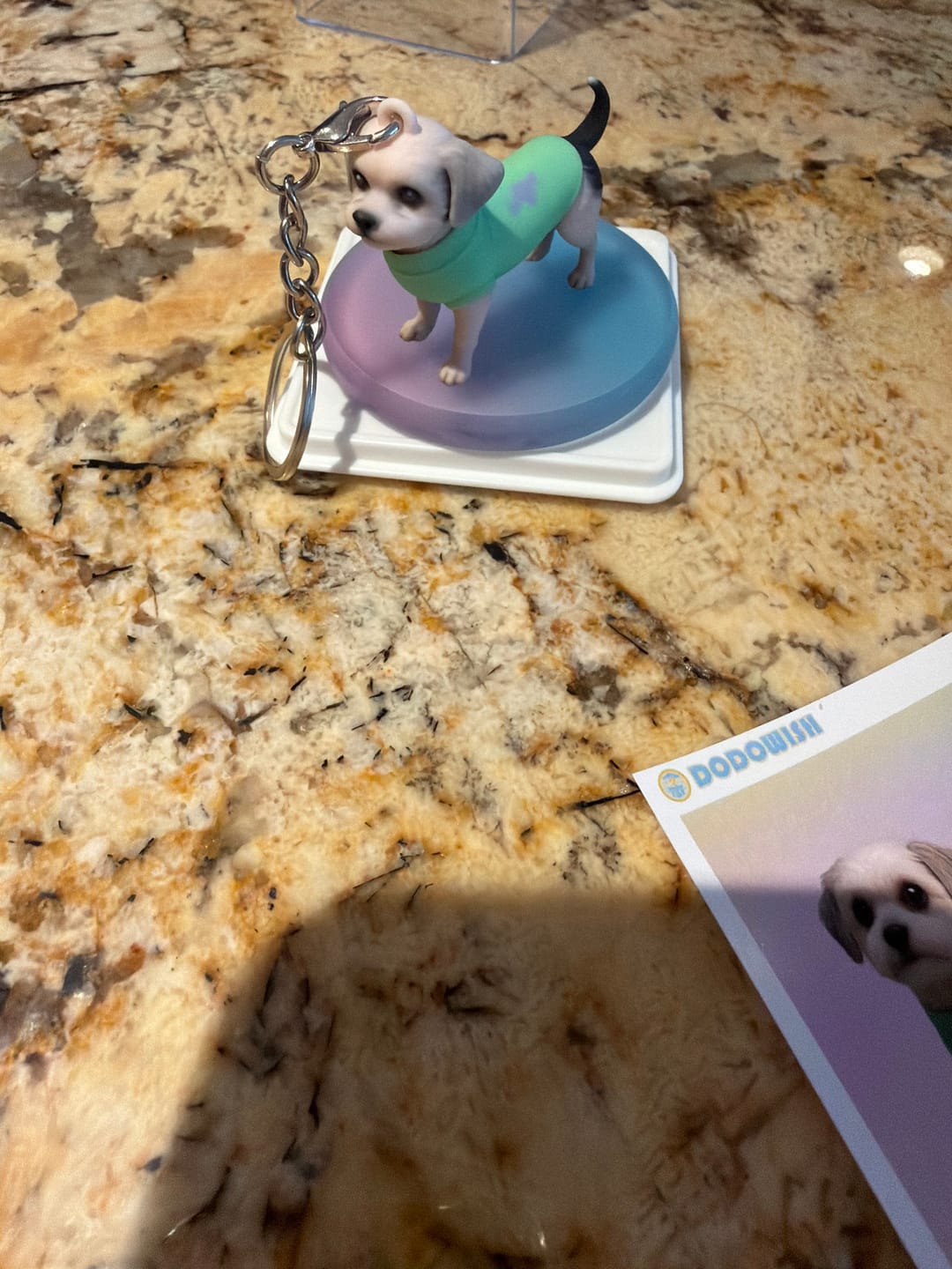 Customer photo review of Custom Chibi Figure Keychain - Personalized 3D Photo Miniature