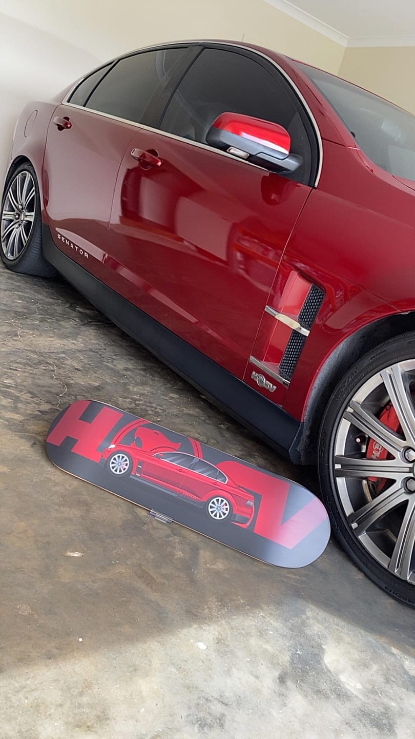 Customer photo review of Custom Skateboard Design