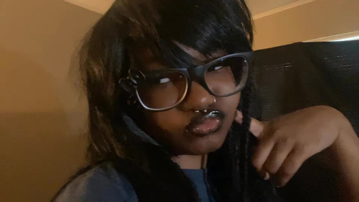 Customer photo review of Kitten Eyeglasses