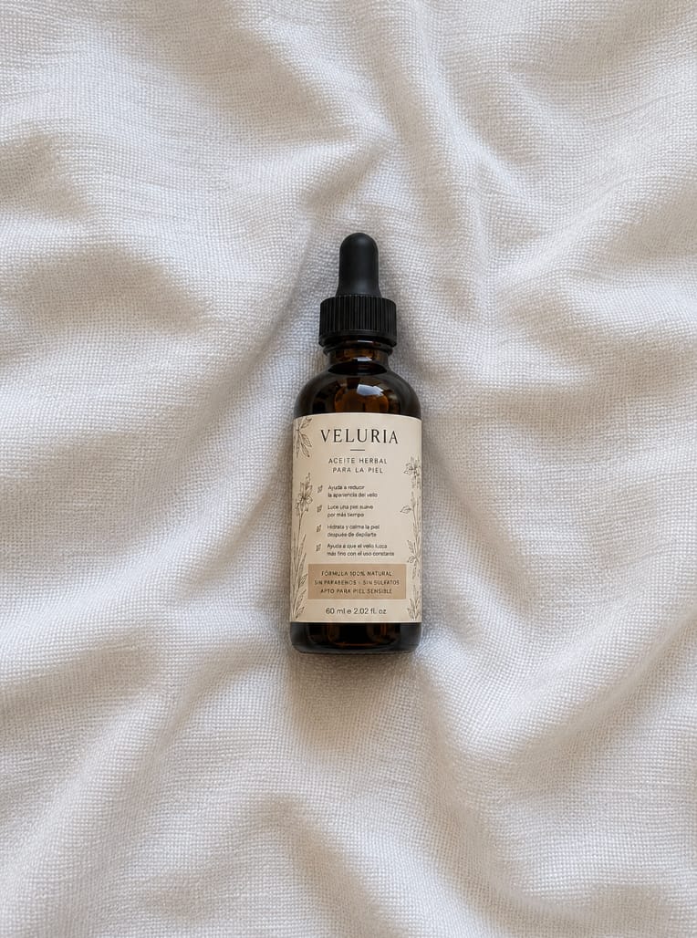 Customer photo review of Aceite Reductor de Vello Facial — Fórmula 100% Natural