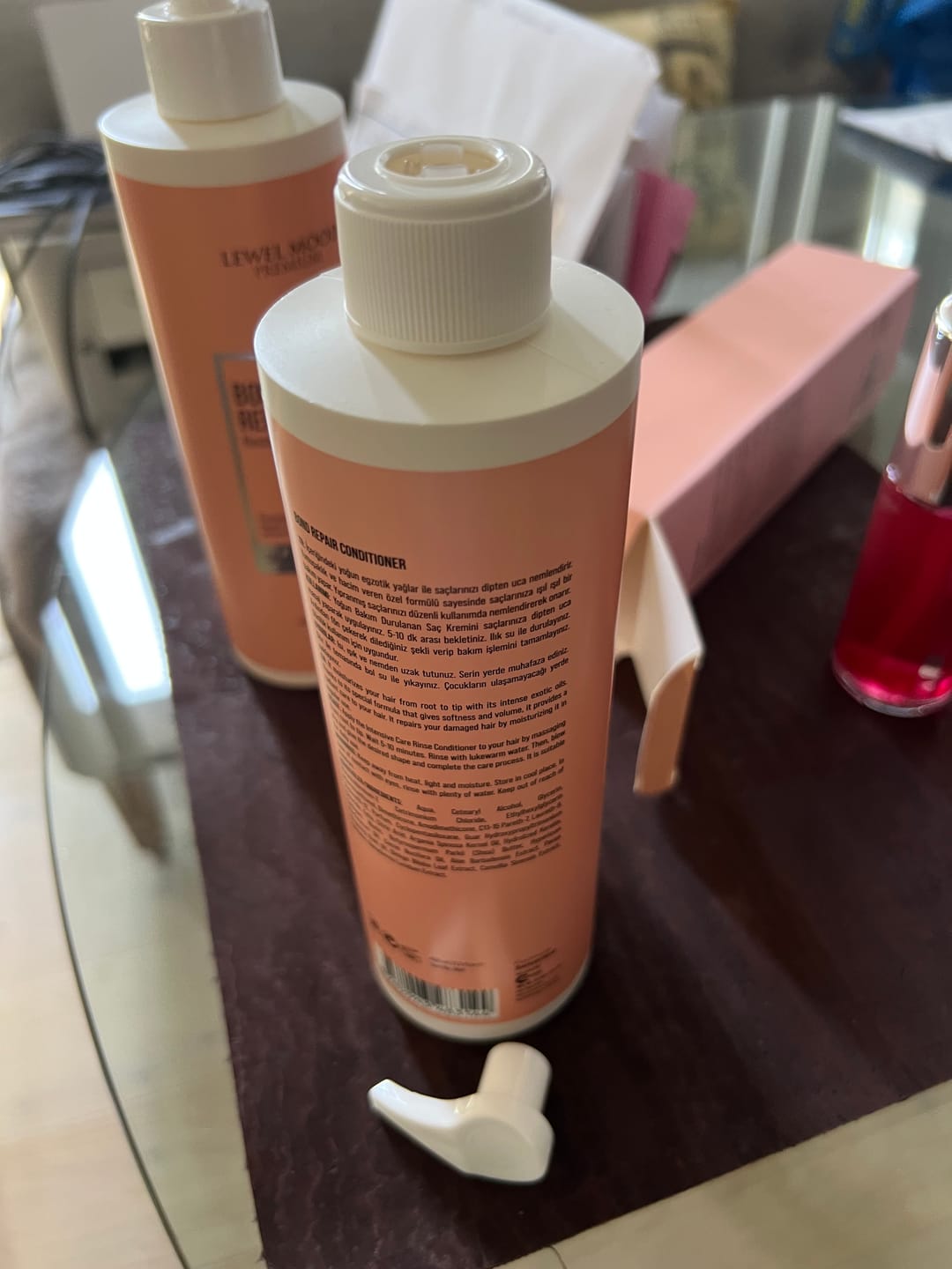 Customer photo review of Lewel Mood Bond Repair Shampoo for Damaged Hair - Premium Hair Care, 13.53 fl oz
