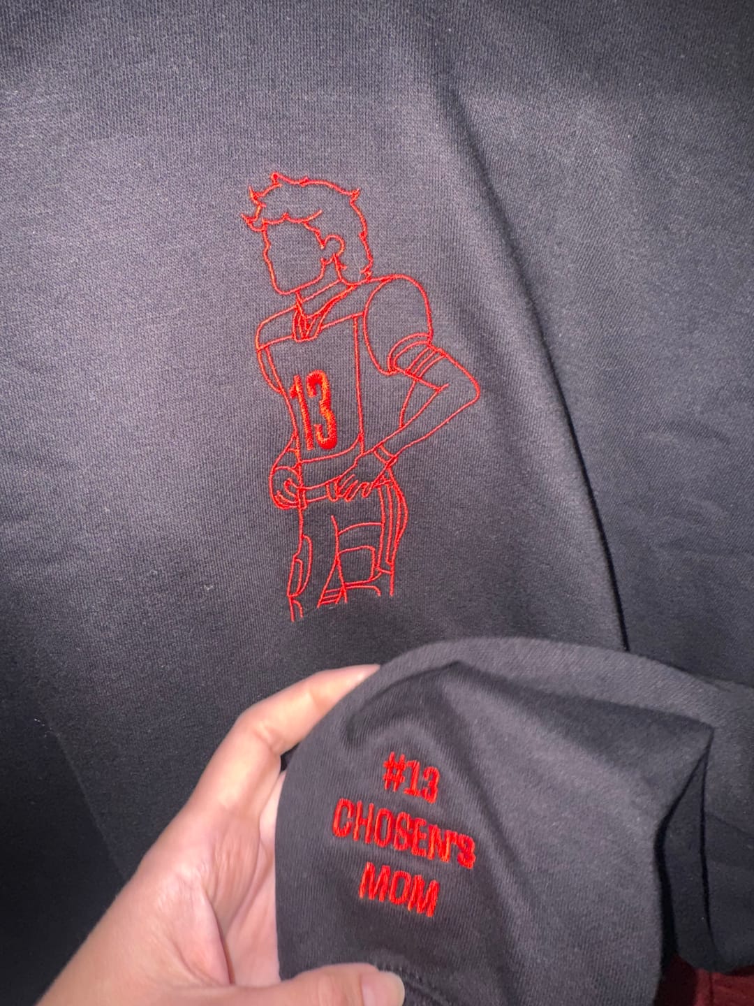 Customer photo review of Custom Sports Hoodie