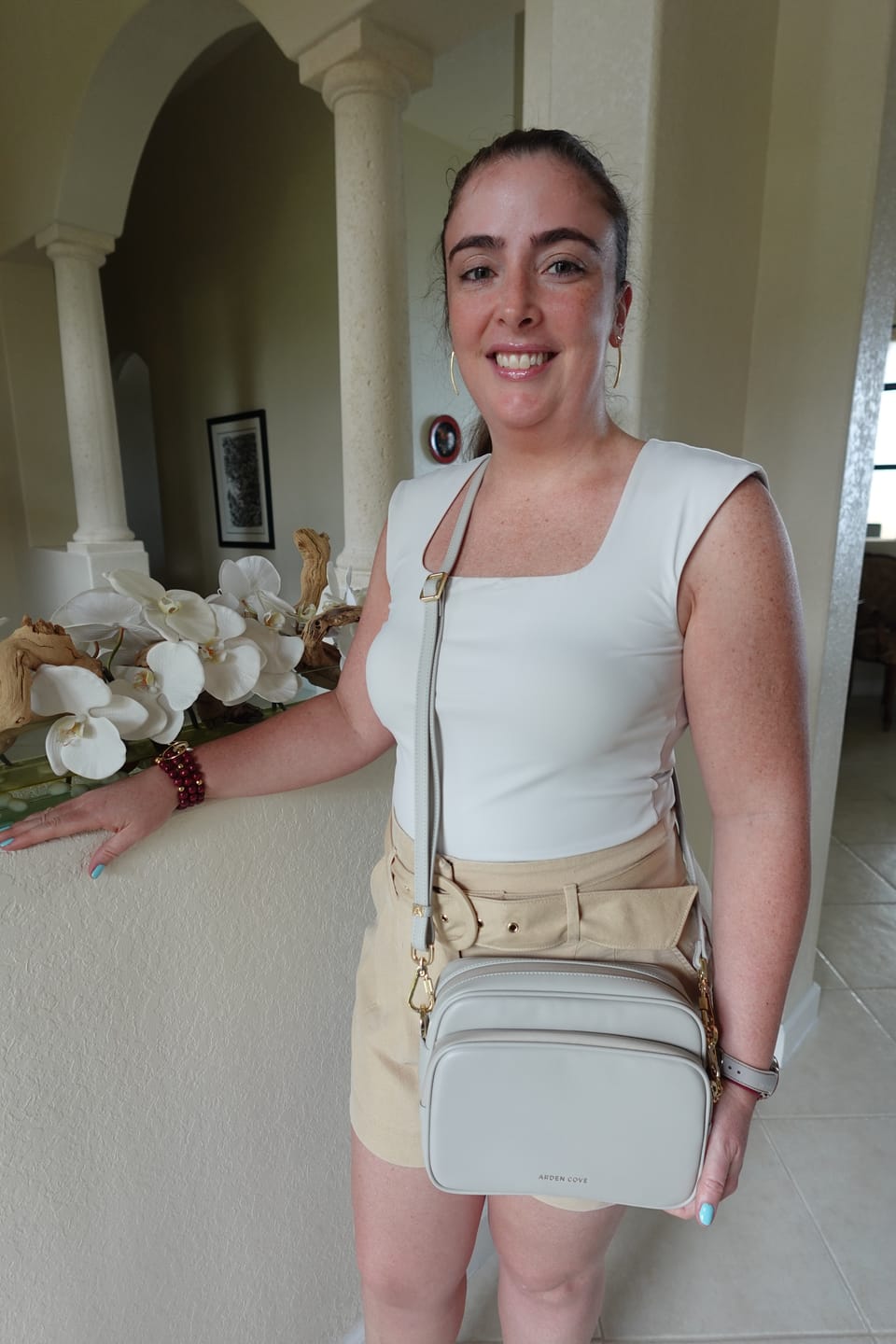 Customer photo review of Verona Crossbody With Slash-Resistant Locking Clasp Straps