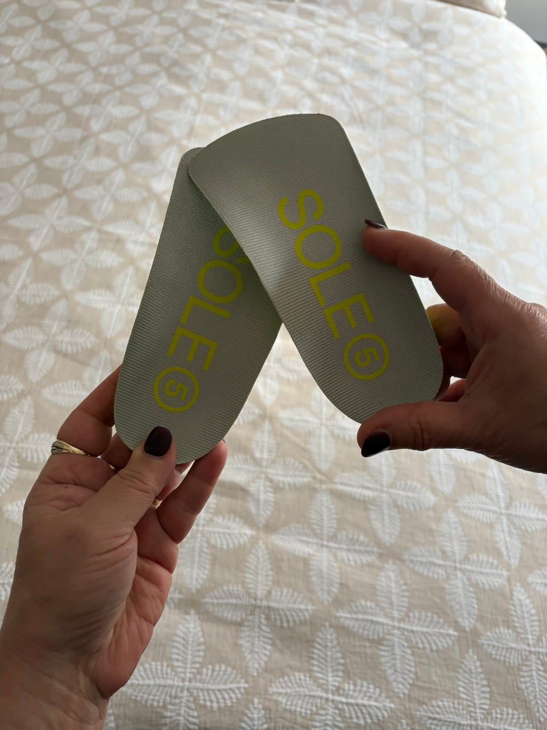 Customer photo review of Half Length Orthotic Insoles