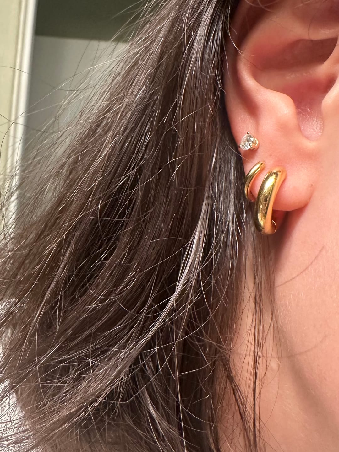 Customer photo review of Chunky Endless Hoops