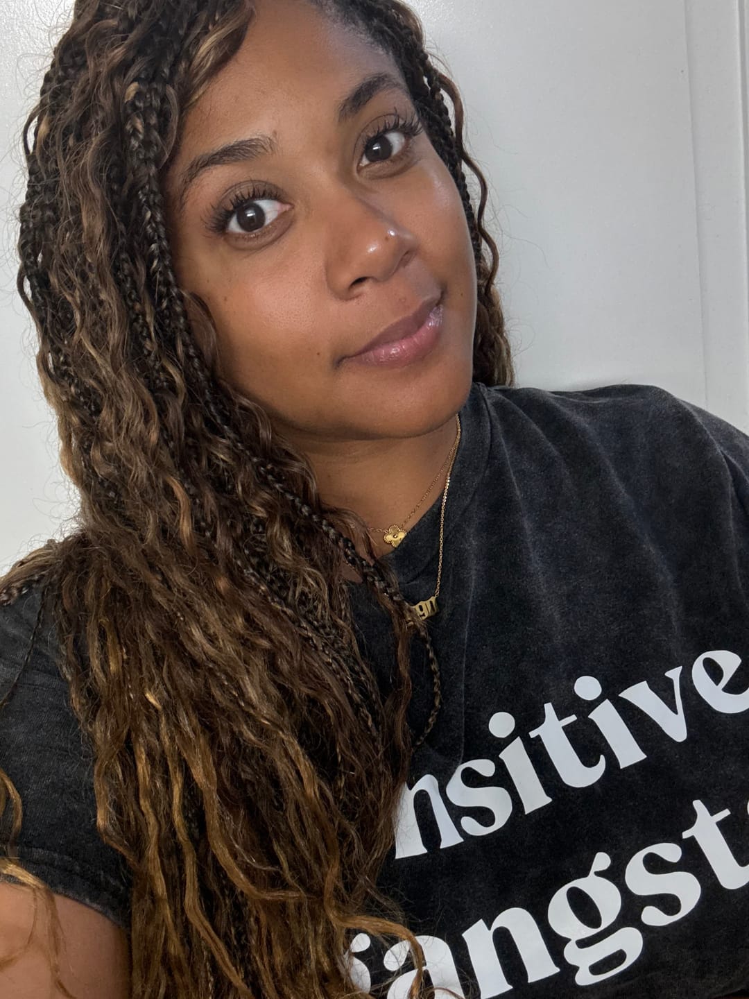 Customer photo review of #4/#27/#30 Mix Color Blend Deep Wave Bulk Human Braiding Hair
