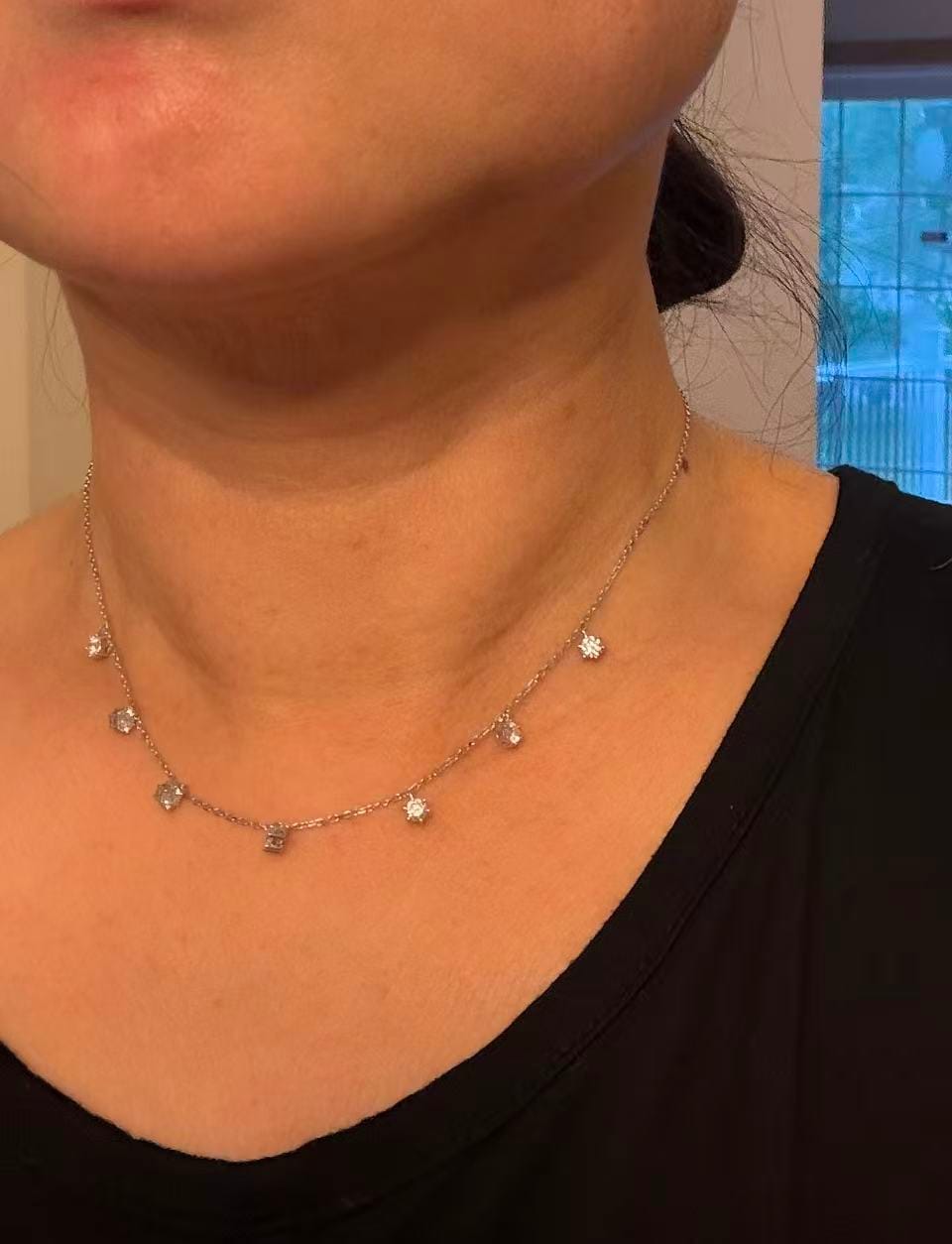 Customer photo review of Deposit Blueblue Custom Necklace 600/2 USD