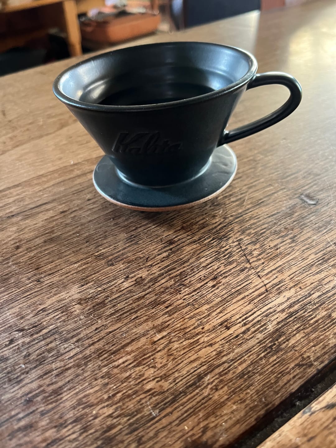 Customer photo review of Kalita MINO Ceramic Dripper 185 - Sand Black