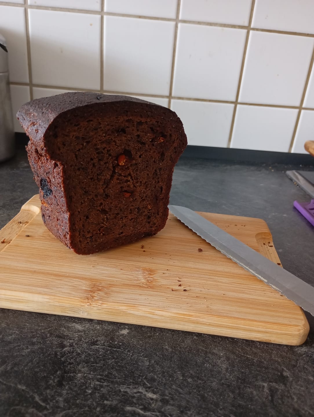 Customer photo review of Gorgonzola-Goji-Erdnussmus-Brot