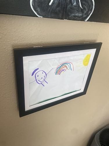 Customer photo review of SnapFrame™- Kids Art Display Magnet Frame
