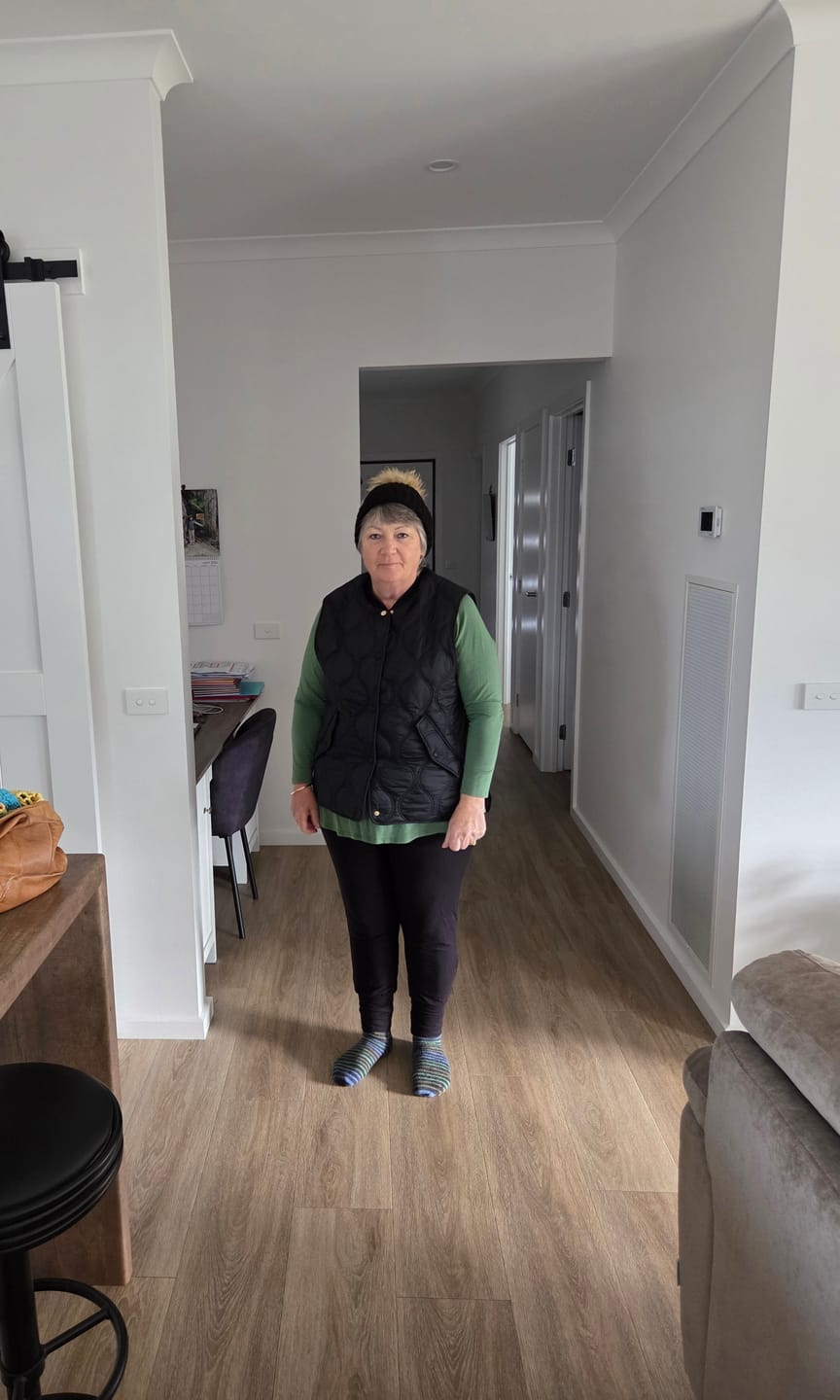 Customer photo review of Neve Quilted Vest - Black