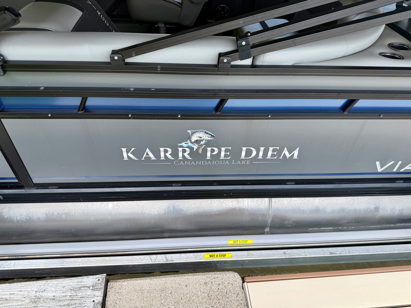 Customer photo review of Custom Digital Boat Name Logo Design