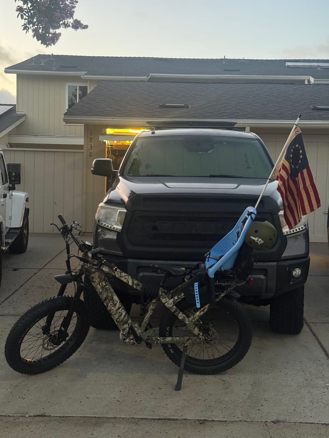 Customer photo review of 16" x 24" Boat Flag Set