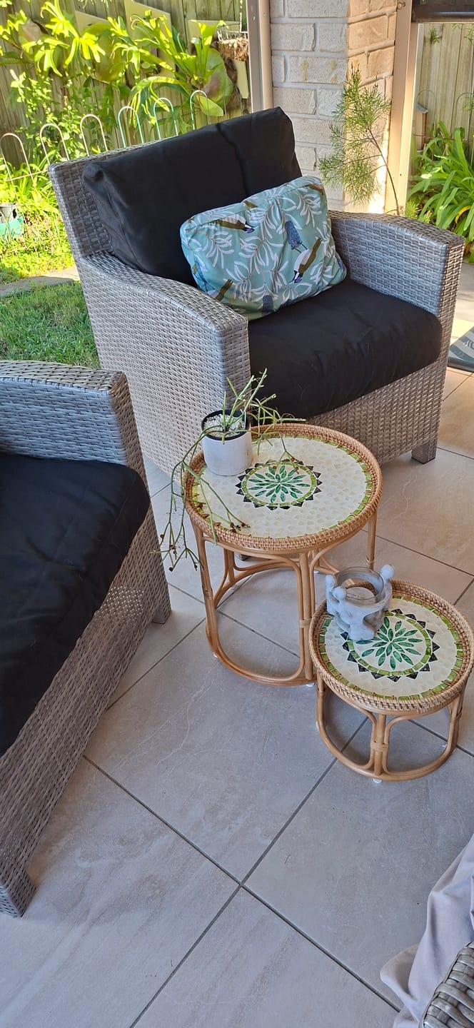 Customer photo review of Oasis Rattan Table Set