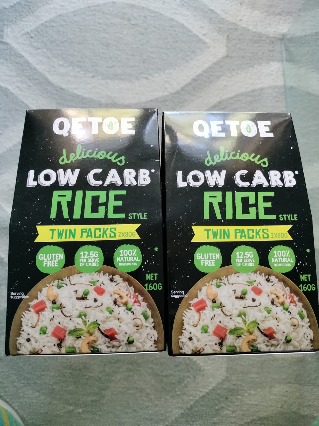 Customer photo review of Qetoe Low Carb Rice BULK VALUE 10 X TWIN PACKS