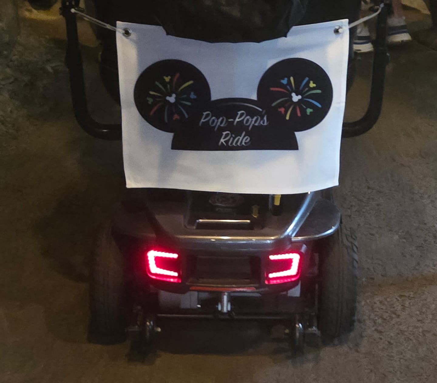Customer photo review of Multiday Rental 3 Wheel 400 Pound Rated Scooter