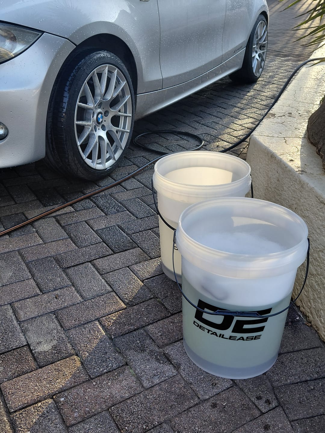Customer photo review of Clear 20 Liter Detailing Bucket