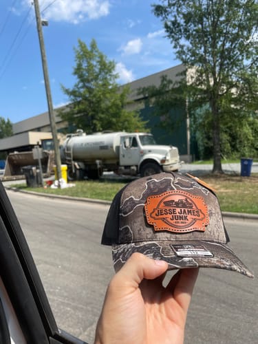 Customer photo review of Richardson 112 Custom Leather Patch Hats