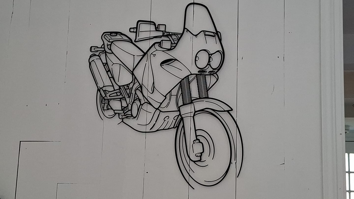 Customer photo review of Your Custom Bike Silhouette Metal Wall Art Service