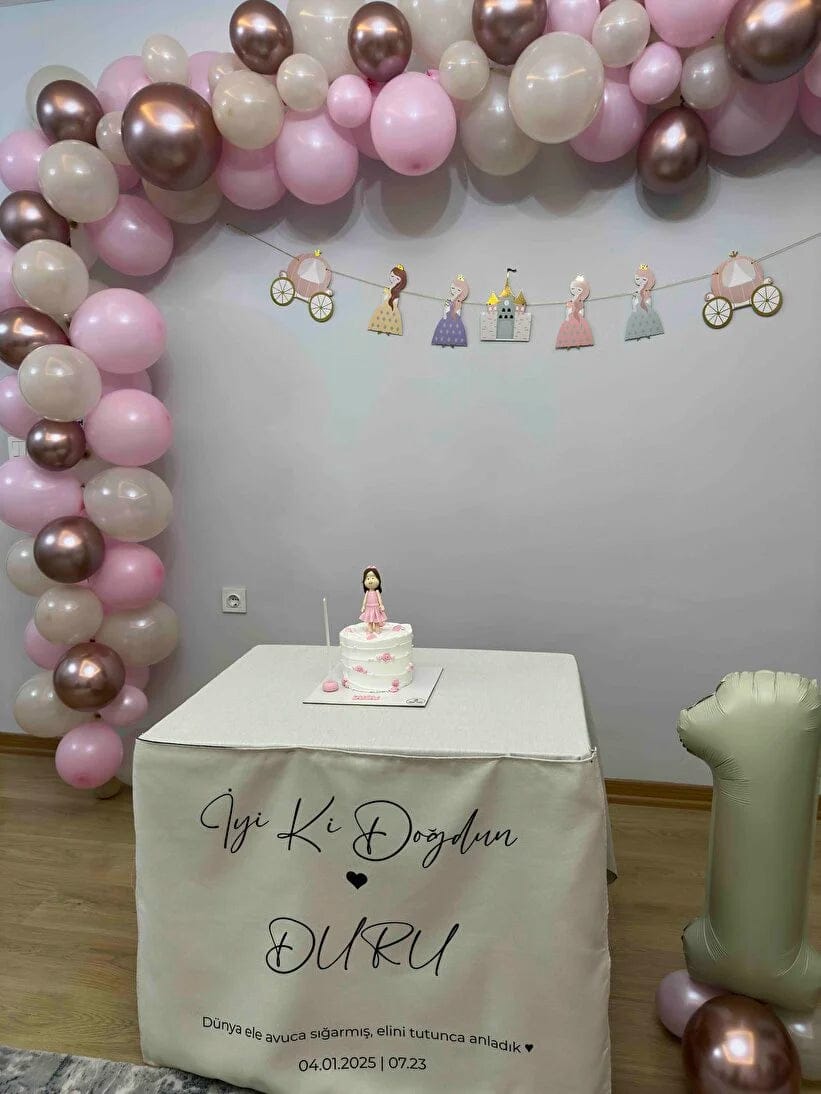 Customer photo review of Doğum Günü Duvar Örtüsü