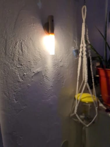 Customer photo review of Rechargeable Motion Sensor Wall Light