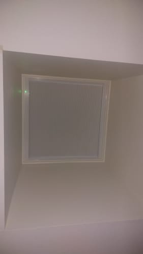 Customer photo review of SmartWings Motorized Premium Skylight Cellular Shades Hazel