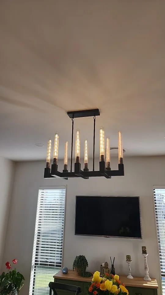 Customer photo review of 5-Pack T20 Vintage LED Tube Light Bulbs - E14 Retro COB Filament Lamp