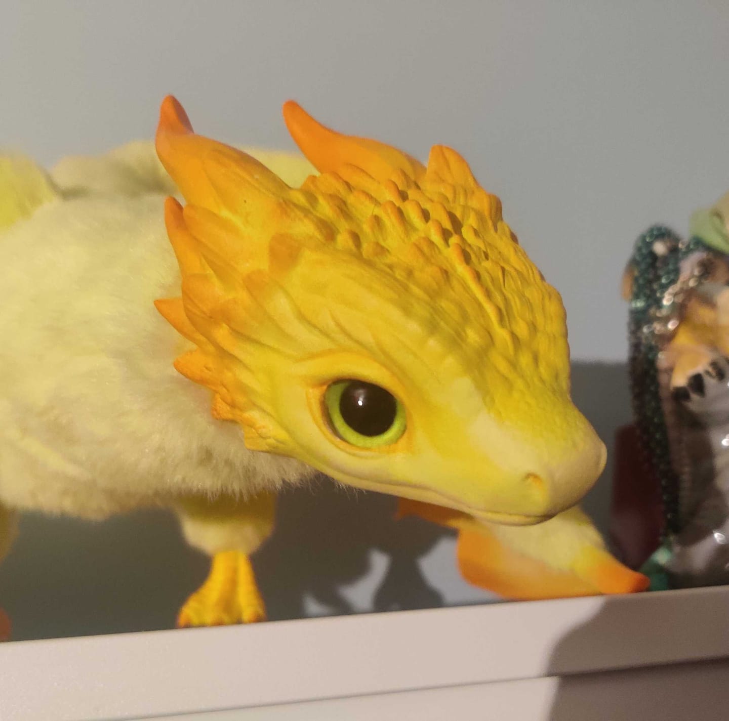 Customer photo review of Giant fairytale dragon – yellow